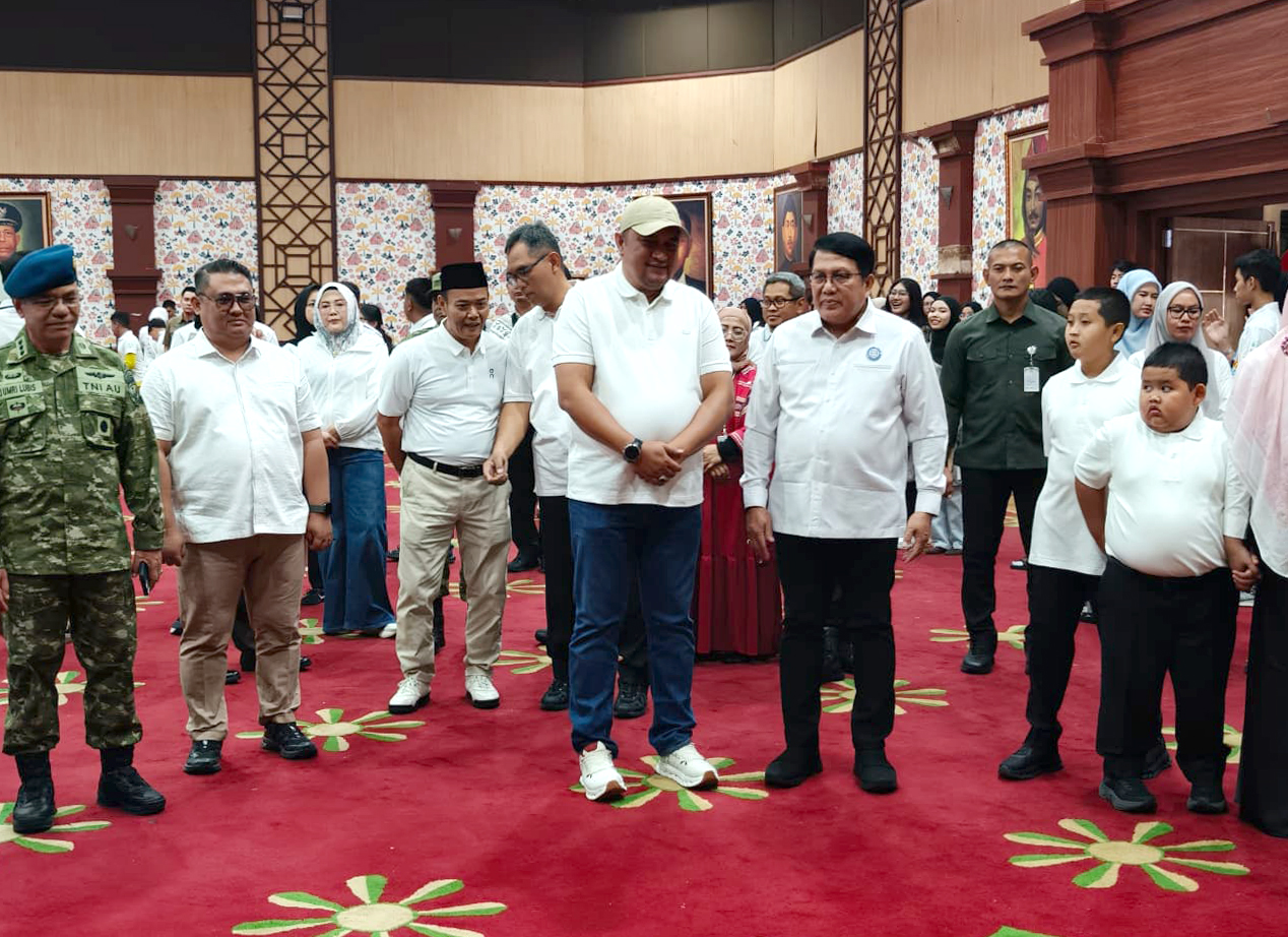 Menghadiri acara Hari Anak Nasional Tahun 2026, di Gedung Tegar Beriman Pemkab Bogor